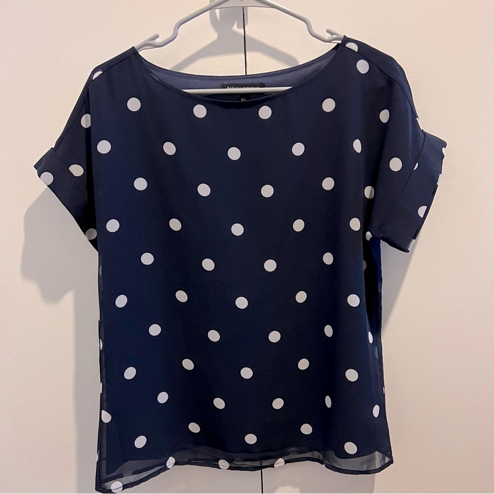 Banana Republic Polka Dot Blouse (XS)